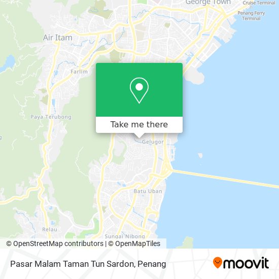 Pasar Malam Taman Tun Sardon map