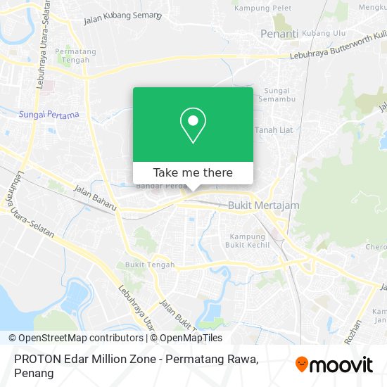 PROTON Edar Million Zone - Permatang Rawa map