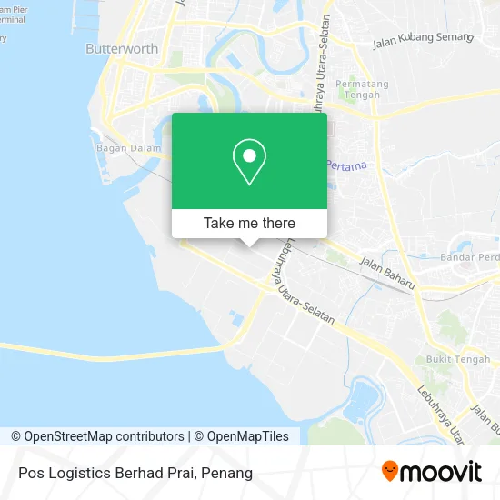 Pos Logistics Berhad Prai map
