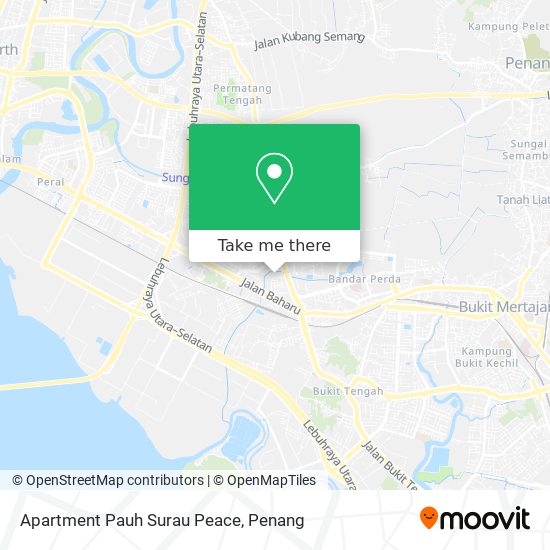 Apartment Pauh Surau Peace map
