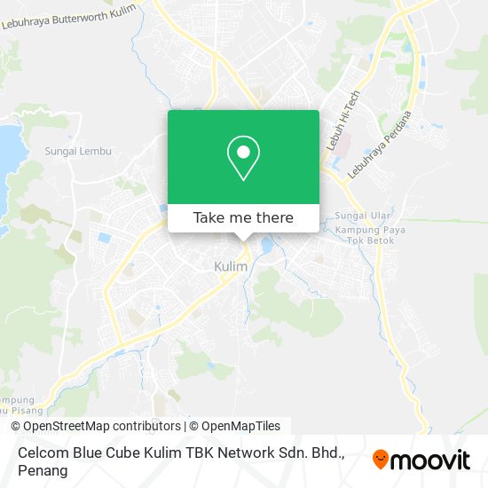 Peta Celcom Blue Cube Kulim TBK Network Sdn. Bhd.