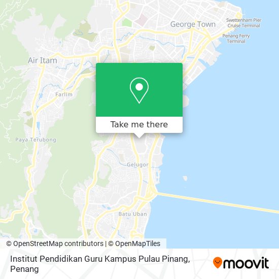 Institut Pendidikan Guru Kampus Pulau Pinang map