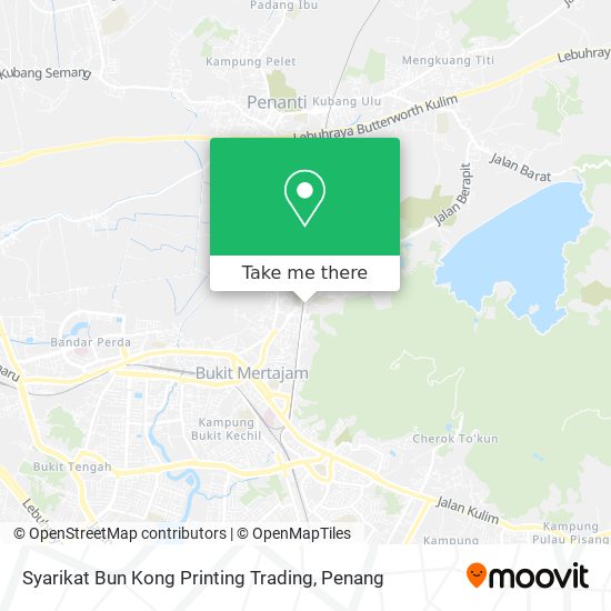 Peta Syarikat Bun Kong Printing Trading