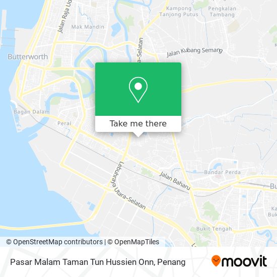 Peta Pasar Malam Taman Tun Hussien Onn