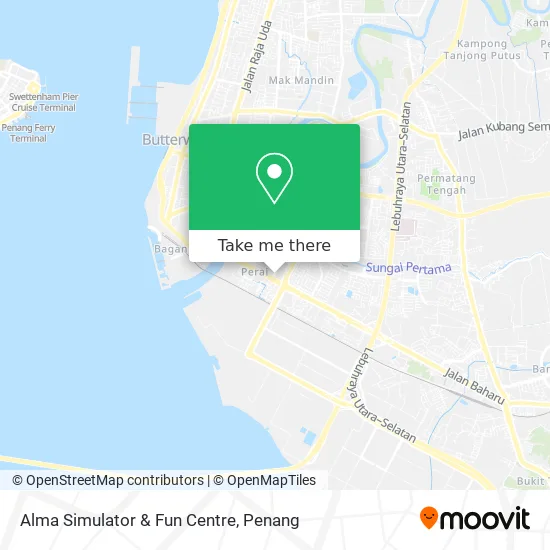 Alma Simulator & Fun Centre map