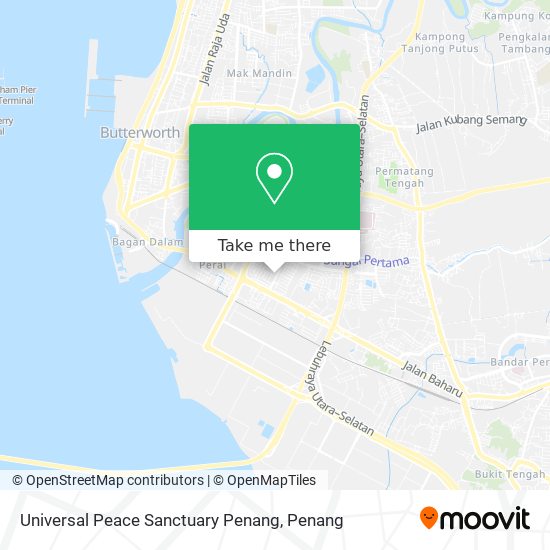 Universal Peace Sanctuary Penang map