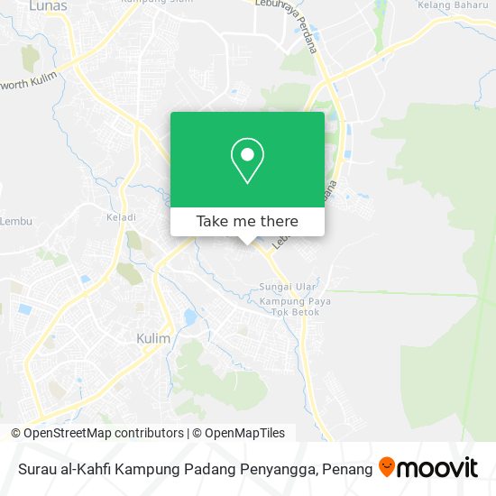 Surau al-Kahfi Kampung Padang Penyangga map