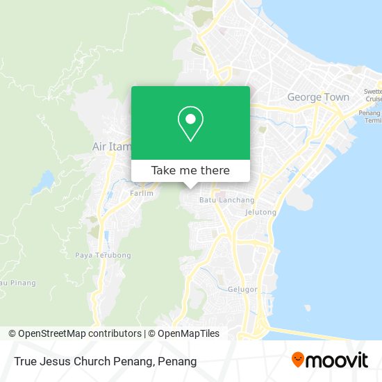 Peta True Jesus Church Penang