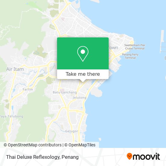 Thai Deluxe Reflexology map