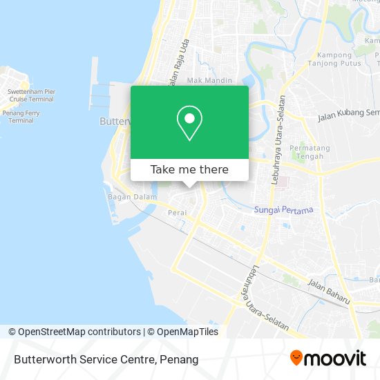 Butterworth Service Centre map