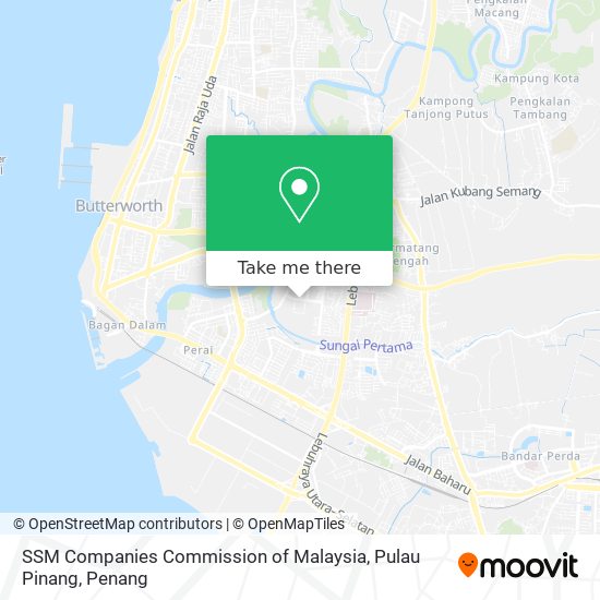 SSM Companies Commission of Malaysia, Pulau Pinang map
