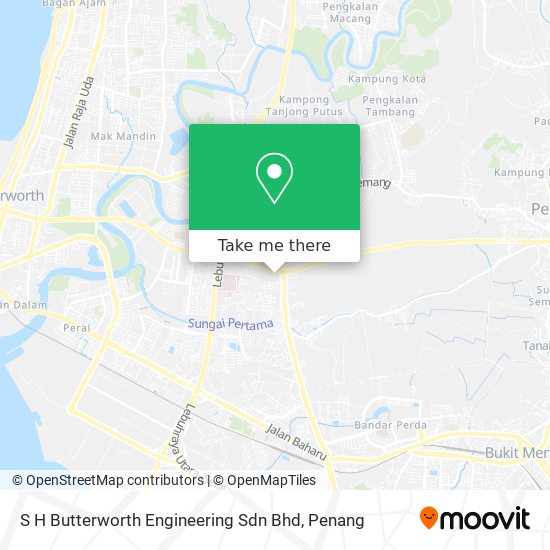 S H Butterworth Engineering Sdn Bhd map
