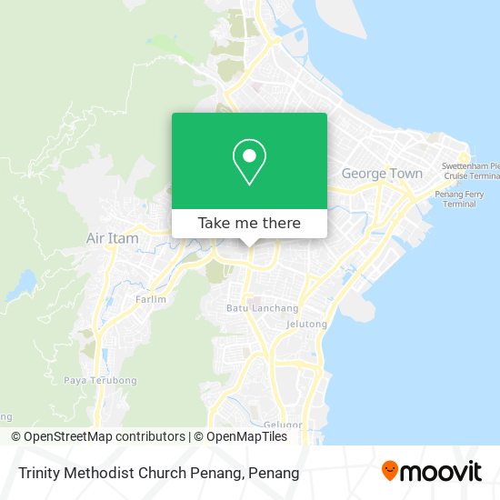 Peta Trinity Methodist Church Penang