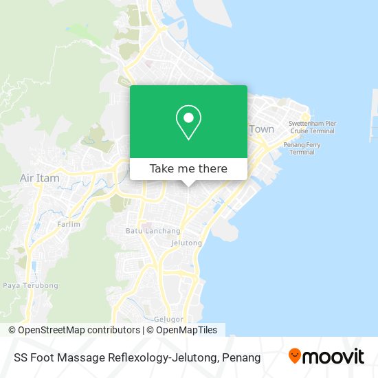 SS Foot Massage Reflexology-Jelutong map