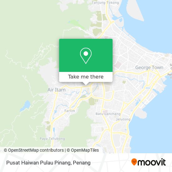 Peta Pusat Haiwan Pulau Pinang