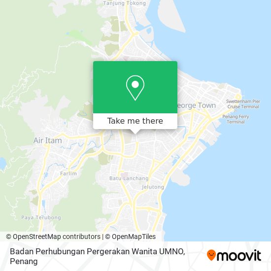 Peta Badan Perhubungan Pergerakan Wanita UMNO