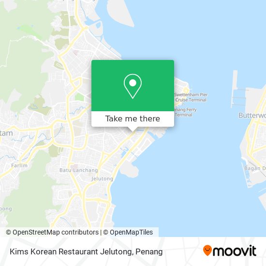 Kims Korean Restaurant Jelutong map