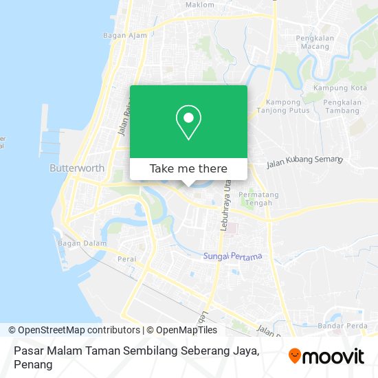 Peta Pasar Malam Taman Sembilang Seberang Jaya