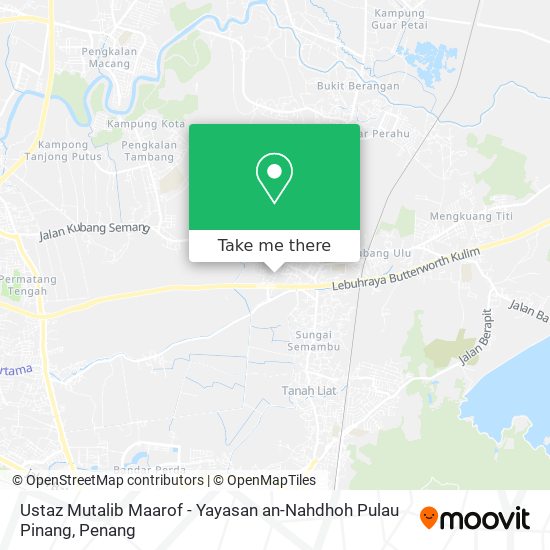 Ustaz Mutalib Maarof - Yayasan an-Nahdhoh Pulau Pinang map