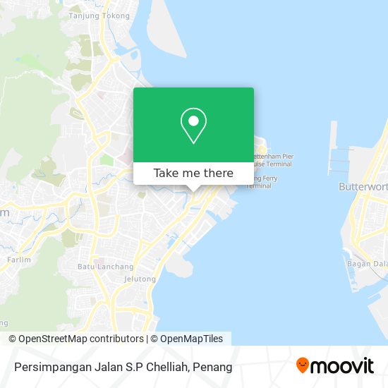 Peta Persimpangan Jalan S.P Chelliah