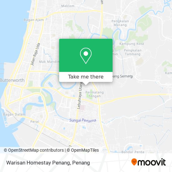 Warisan Homestay Penang map