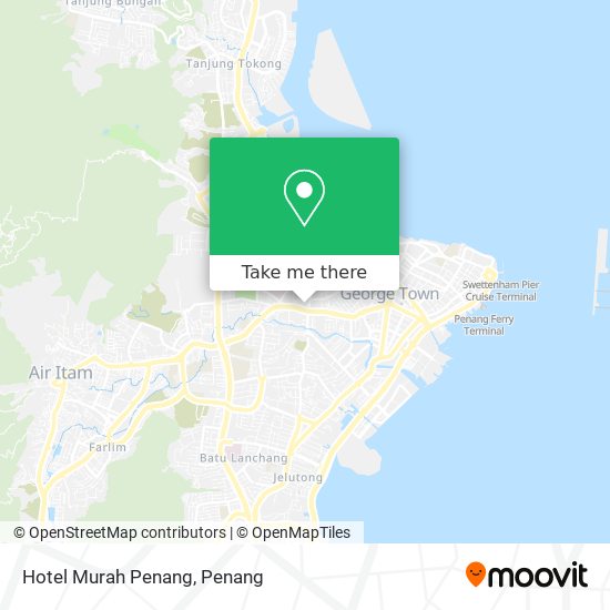 Hotel Murah Penang map