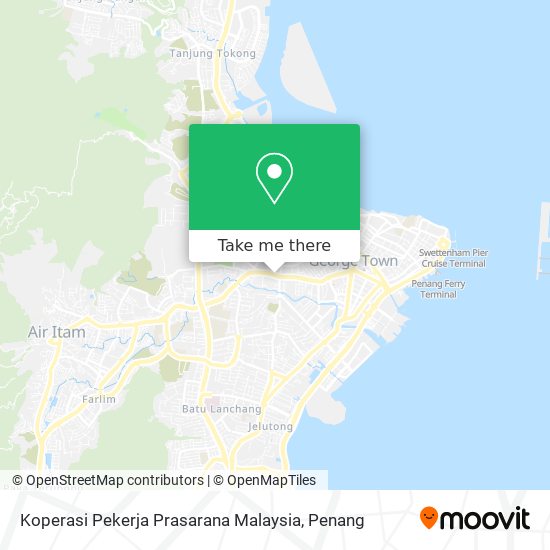 Peta Koperasi Pekerja Prasarana Malaysia