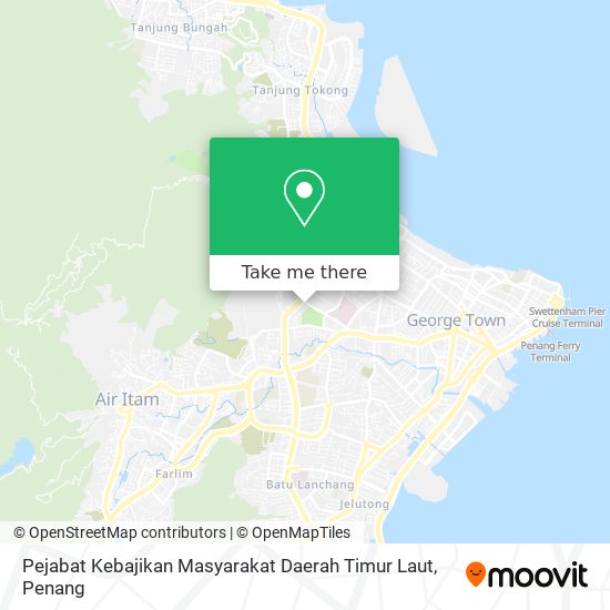 Pejabat Kebajikan Masyarakat Daerah Timur Laut map