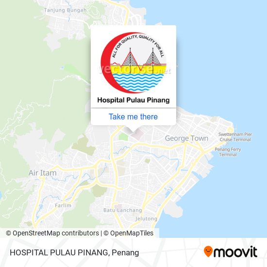 HOSPITAL PULAU PINANG map