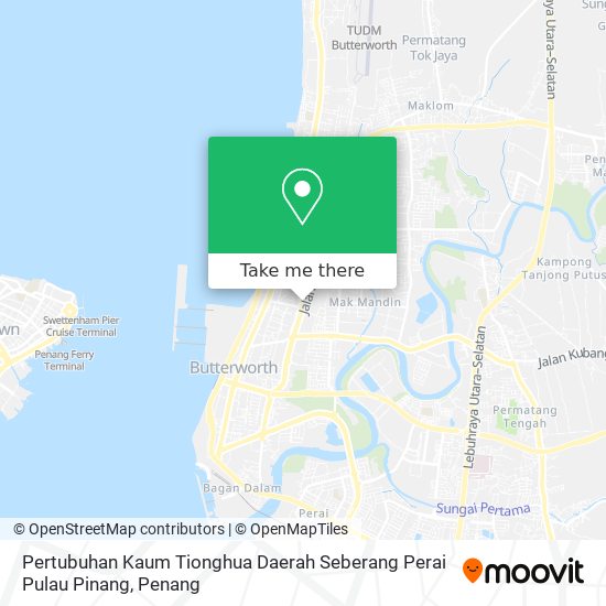 Peta Pertubuhan Kaum Tionghua Daerah Seberang Perai Pulau Pinang