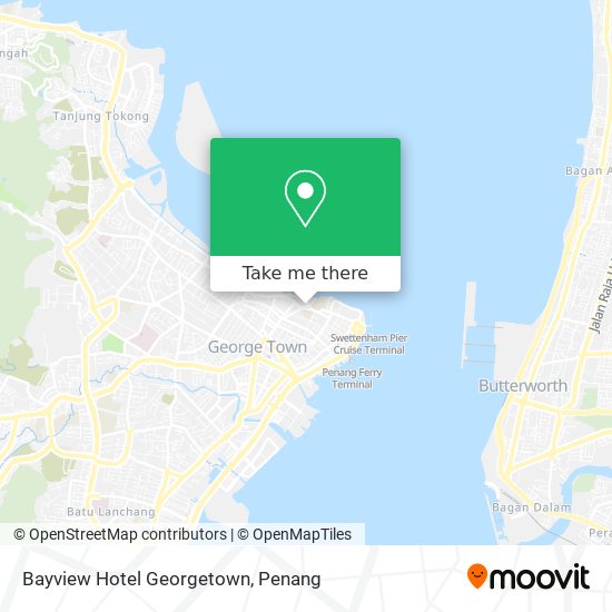 Bayview Hotel Georgetown map
