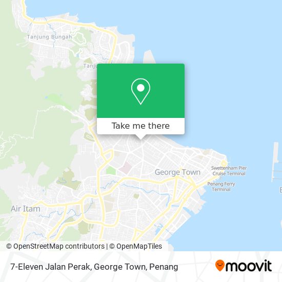 7-Eleven Jalan Perak, George Town map