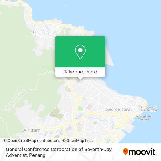 General Conference Corporation of Seventh-Day Adventist map