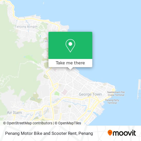 Penang Motor Bike and Scooter Rent map
