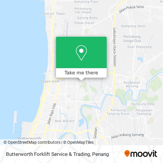 Butterworth Forklift Service & Trading map