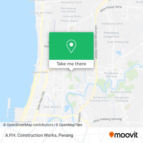A.P.H. Construction Works map