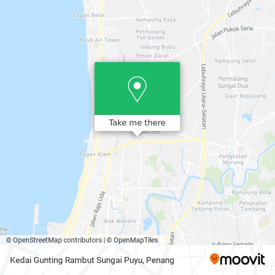 Peta Kedai Gunting Rambut Sungai Puyu