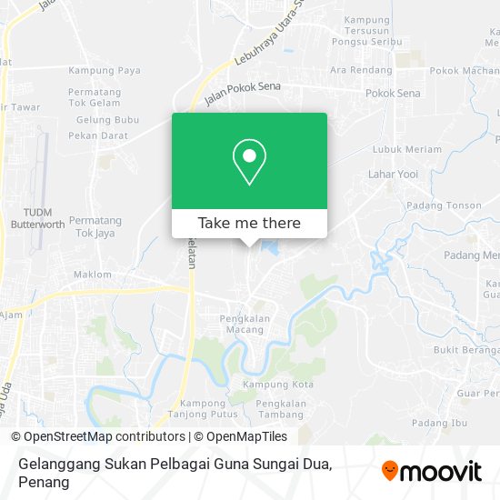 Gelanggang Sukan Pelbagai Guna Sungai Dua map