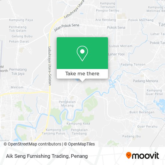 Peta Aik Seng Furnishing Trading