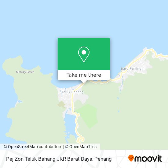 Pej Zon Teluk Bahang JKR Barat Daya map