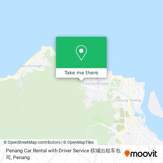 Penang Car Rental with Driver Service 槟城出租车包司 map
