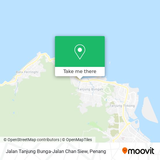 Peta Jalan Tanjung Bunga-Jalan Chan Siew