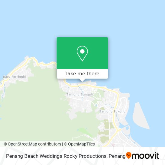 Penang Beach Weddings Rocky Productions map