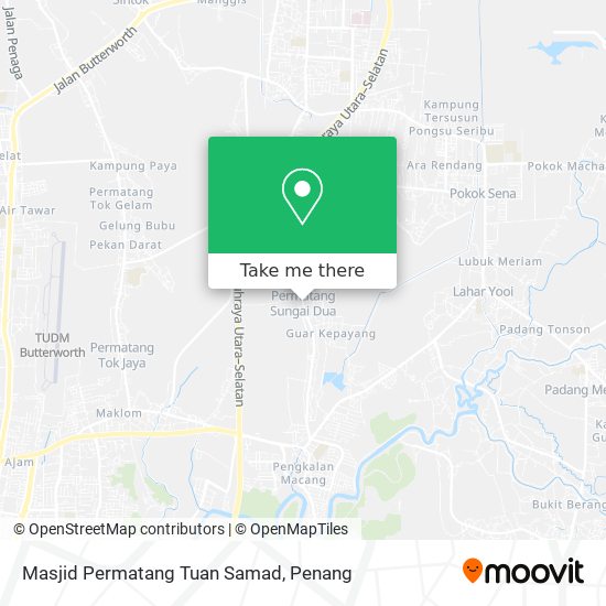 Masjid Permatang Tuan Samad map