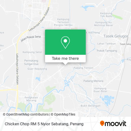 Peta Chicken Chop RM 5 Nyior Sebatang