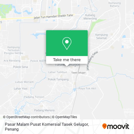 Pasar Malam Pusat Komersial Tasek Gelugor map