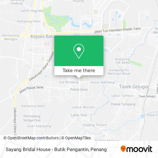 Sayang Bridal House - Butik Pengantin map
