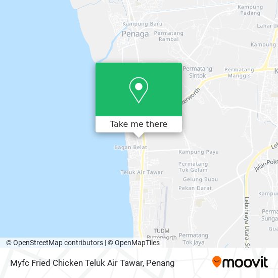 Peta Myfc Fried Chicken Teluk Air Tawar