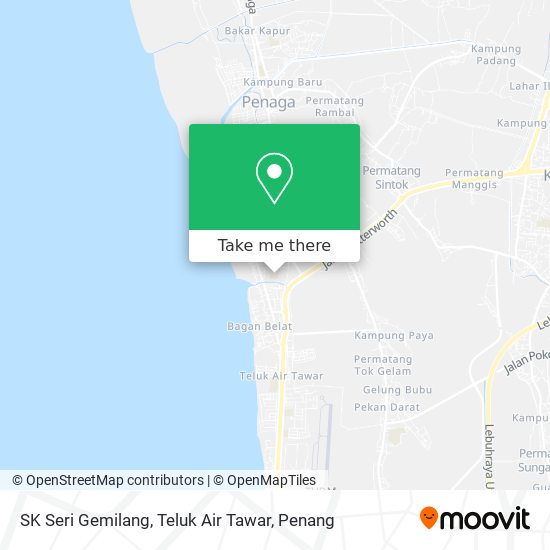 Peta SK Seri Gemilang, Teluk Air Tawar