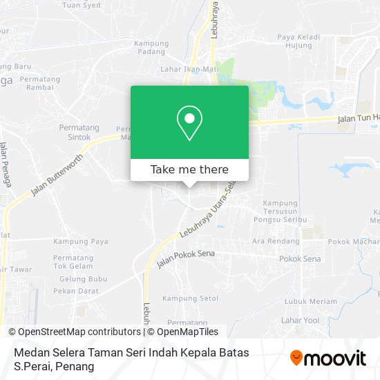 Peta Medan Selera Taman Seri Indah Kepala Batas S.Perai